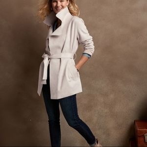 NWT Banana Republic Vegan Suede Wrap Jacket Trench Coat